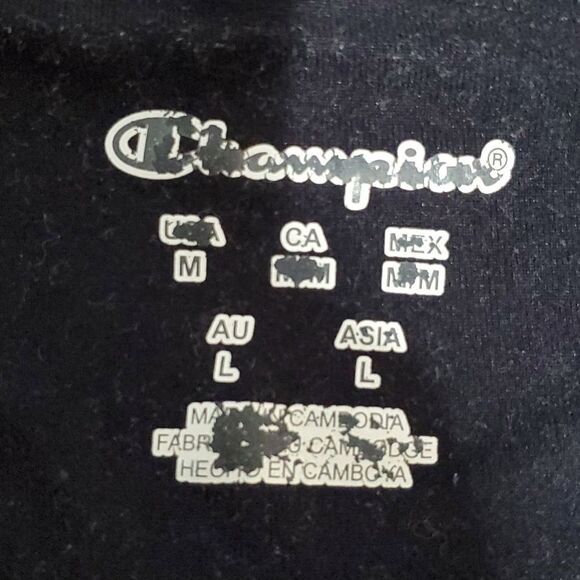 Champion medium black and pink athletic leggings - Picture 5 of 6